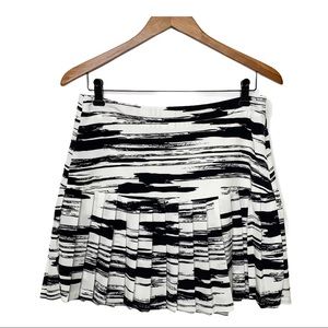 BANANA REPUBLIC Pleated Midi Skirt Black & White 8
